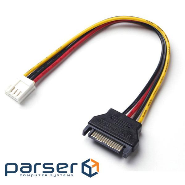 Кабель живлення внутрішній SATA 15p-FDDpower M/M,0.15m AWG20,різнобарвний (62.09.8279-1) (62.09.8279-1)