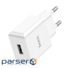 Зарядний пристрій HOCO C106A Leisure USB 10.5W White (6931474783882)