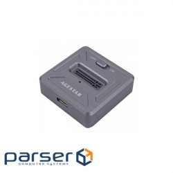 Док станція AgeStar USB3.1 Type C, M.2 NVME, 1 slot grey (31CBNV1C(GRAY))