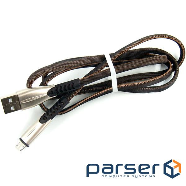 Cable Dengos USB-microUSB 1м Black (PLS-M-PLSK-BLACK)