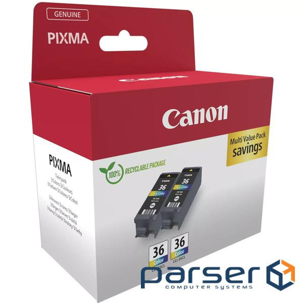 Картридж Canon CLI-36 color TWIN-pack (1511B025)
