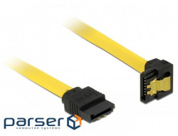 Cable nakopychuval SATA 7p M/ M 0.2m,90ёвниз 6Gbps AWG26 Latch,жовтий (70.08.2800-100)