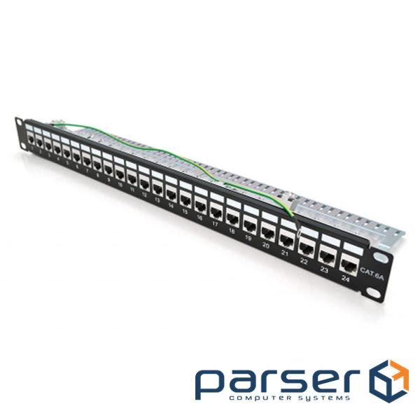 Патч-панель 19 24х RJ-45 FTP 1U cat.6A, w Organizer Pipo (PP247191UFTP)