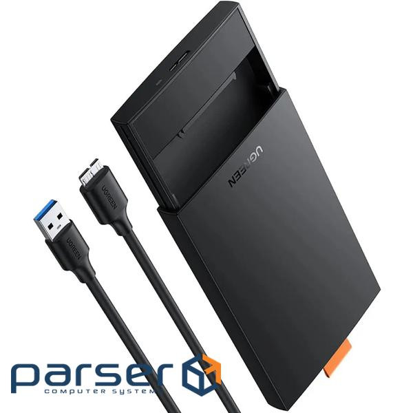 Кишеня зовнішня Ugreen CM237, Black, 2.5", USB 3.0, 1xSATA (60353) (CM237_60353)
