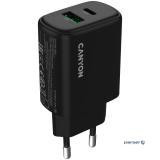 Зарядний пристрій Canyon OnCharge 250 25W 1xPD 1xQC EU Black (CNE-CHA250-31)