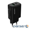 Зарядний пристрій Canyon OnCharge 250 25W 1xPD 1xQC EU Black (CNE-CHA250-31)