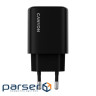 Зарядний пристрій Canyon OnCharge 250 25W 1xPD 1xQC EU Black (CNE-CHA250-31)