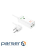 Мережевий фільтр HOCO AC9A на 1 розетку + 2 USB+USB-C, 30W, 220В, кабель 1,5м, White, Box (AC9AW) , White, Box (AC9AW)