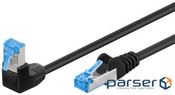 Патч-корд неекранований RJ45 SFTP6a 0.25m, patch AWG27 1x90е PoE/PoE+ LSOH,чорний (75.05.1555-1)
