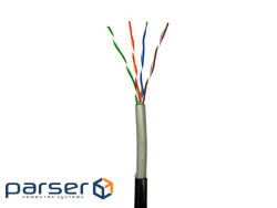 Кабель кручена пара GEAR UTP 4x2x0,51 Cat5E, CCA, PVC+PE, для зовнішніх робі (GEC–UTPCCAOUT051305) (GEC–UTPCCAOUT051305)