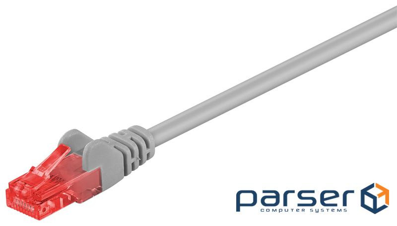 Патч-корд неекранований RJ45 UTP6 20.0m,patch AWG26 D=5.0mm LSOH Cu,сірий (75.09.3690-1) (75.09.3690-1)