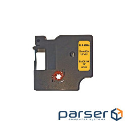 Стрічка для принтера етикеток UKRMARK RL-D-R-46024-BK/GO шовкова стрічка. для DYMO серії D1. (CD46024)