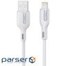 Кабель USB AM-Lightning M, 1.0 м, 2.4A, білий Choetech (XAL-0003-WH-V2)