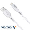 Кабель USB AM-Lightning M, 1.0 м, 2.4A, білий Choetech (XAL-0003-WH-V2)
