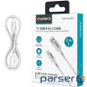 Кабель USB AM-Lightning M, 1.0 м, 2.4A, білий Choetech (XAL-0003-WH-V2)