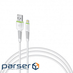 Date cable USB 2.0 AM to Lightning 0.2m CBFLEXL0 white Intaleo (1283126487439)
