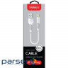 Дата кабель USB 2.0 AM to Lightning 0.2m CBFLEXL0 white Intaleo (1283126487439)