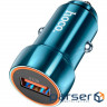 Зарядний пристрій HOCO Z46 USB Sapphire Blue (6931474770288)