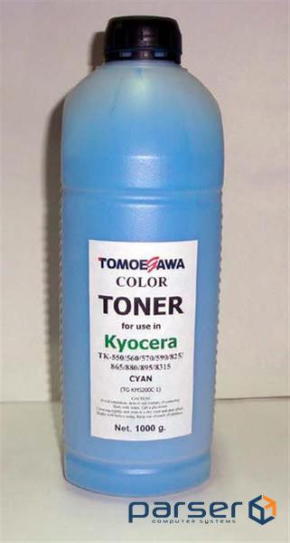 Тонер KYOCERA TK-550/825/865/880/895/8315 1кг Cyan Tomoegawa (TG-KM5200C-1)
