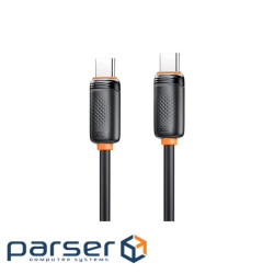 Дата кабель USB-C to USB-C 1.0m 60w black XO (NB-Q302B-CC.black)