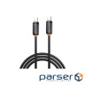 Дата кабель USB-C to USB-C 1.0m 60w black XO (NB-Q302B-CC.black)