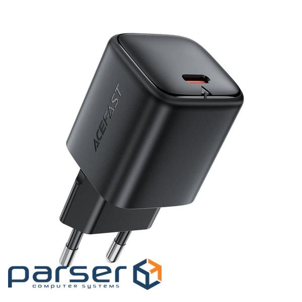 Зарядний пристрій Acefast A136 USB-C PD40W GaN black (6974316286233)