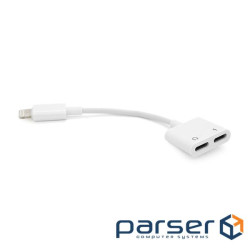 Перехідник KIN KY-160 Lighting(M) 2*Type(F), White, Box