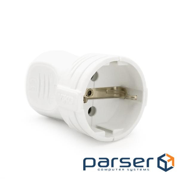 Штепсельне гніздо VIKO без заземлення 7.5А 260V. White. ПВХ (90301800)