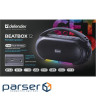 Акустична система 1.0 Defender Beatbox 12, 12Вт, Bluetooth/RGB/FM/USB/TF/MIC/ чорна (65812)