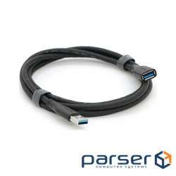 Дата кабель USB 3.0 AM/AF 1.5m black VEGGIEG (YT-3.0AM\AF-1.5BL) (YT-3.0AM\AF-1. (YT-3.0AM\AF-1.5BL)