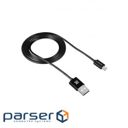 Дата кабель USB 2.0 AM to Lightning 1.0m Black Canyon (CNE-CFI1B)