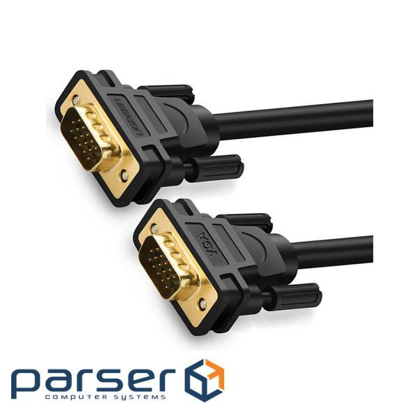 Кабель VGA (M) - VGA (M), 1 м, Black, Ugreen VG101 (11673) (11673_VG101)
