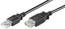 Кабель устройств-удлинитель Goobay USB2.0 A M/F 0.3m,AWG24+28 2xShielded Cu (75.06.8622-1)