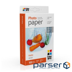 Фотопапір ColorWay, матовий, A6 (10x15), 220 г/м², 100 л , Bulk (PM2201004R_OEM)