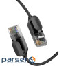 Патч-корд 1м, UTP cat 6 RJ-45 COPPER black Ugreen (U_70332)