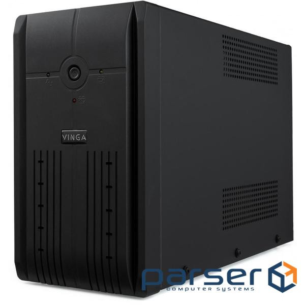 Джерело безперебійного живлення Vinga LED 650VA metal case with USB (VPE-650PRMU)