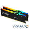 Memory module Kingston DDR5 5600 16GB KIT (8GBx2) FURY Beast RGB (KF556C40BBAK2-16)