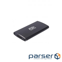 Карман зовнішній AgeStar mSATA, USB3.0 Metal black (3UBMS2(BLACK))