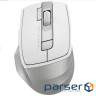 Миша бездротова A4Tech Fstyler FB45CS Air2 (Silver White), колір сірий+білий 