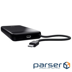 Акумулятор портативний літій-іонний power bank Trust Fiera, 20000мА·,год, 2хUSB-C, 20W, (25881)