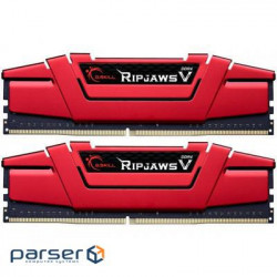 DDR-4 8GB KIT(2*4GB) PC4-19200 (PC4-2400) RipjawsV (Red colour) G.skill Original (F4-2400C15D-8GVR)