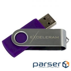 Флешка EXCELERAM P1 32GB Purple/ Silver (EXP1U2SIPU32)