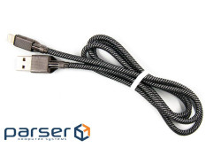 Кабель Dengos USB-Lightning 4A 1м Black (NTK-L-KPR-USB3-BLACK)
