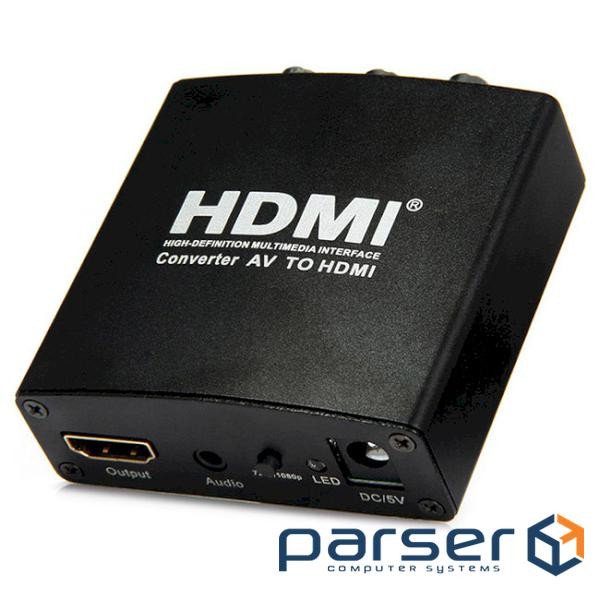 Конвертер POWERPLANT Composite AV - HDMI Black (CA911479)