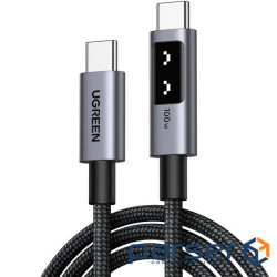 Дата кабель USB-C to USB-C 2.0m PD 100W L509 black Ugreen (35512)
