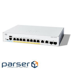 Catalyst 1300 8-port GE, PoE, Ext PS, 2x1G Combo (C1300-8P-E-2G)