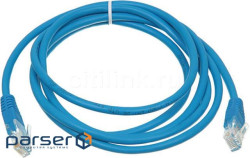 Patch cord 25 m, UTP, Blue, Ritar, cast, RJ45, Cat.5e (PCR-CCA / 25Be) (PCR-CCA / 25BE)