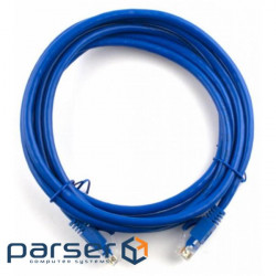 Патч-корд 7 м, UTP, Blue, Ritar, литий, RJ45, кат.5е (5051)