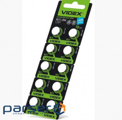 Батарейки AG13/LR44, Videx Excellent!, 10 шт, Blister (23272) (23272 10шт) )