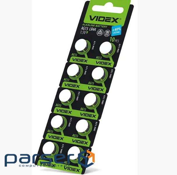 Батарейки AG13/LR44, Videx Excellent!, 10 шт, Blister (23272) (23272 10шт) )